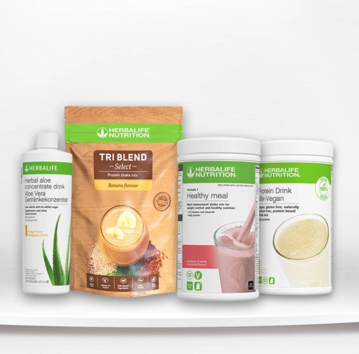 Herbalife Vegan Pack - Tri Blend Banana with Formula 1 - All Flavours