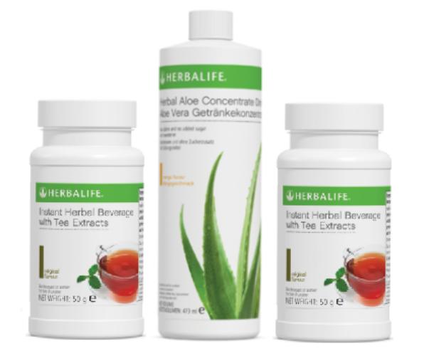 Herbalife Herbal Beverage Tea & Aloe Mango Combo