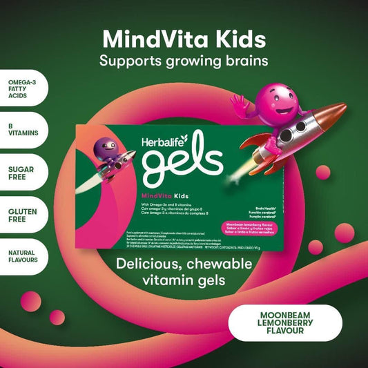 Herbalife Gels MindVita Kids Moonbeam Lemonberry 30 chewable gels