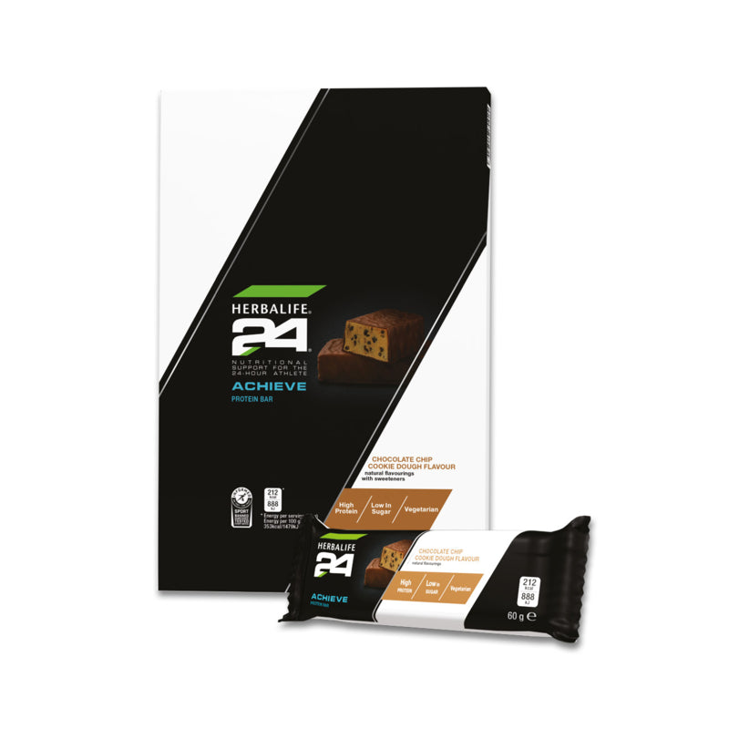 Herbalife 24 Achieve Bar Chocolate Chip Cookie Dough 6 x 60g bars