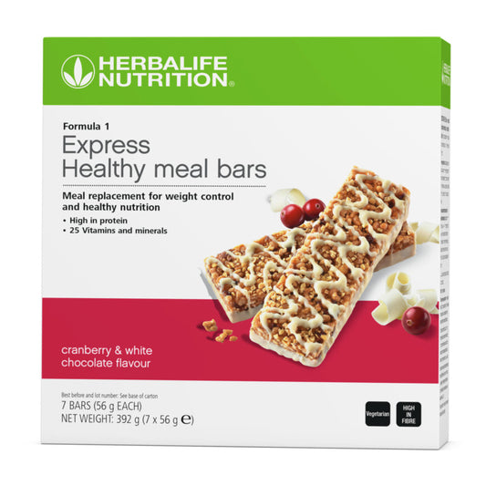Herbalife Formula 1 Express Bars Cranberry and White Chocolate x7